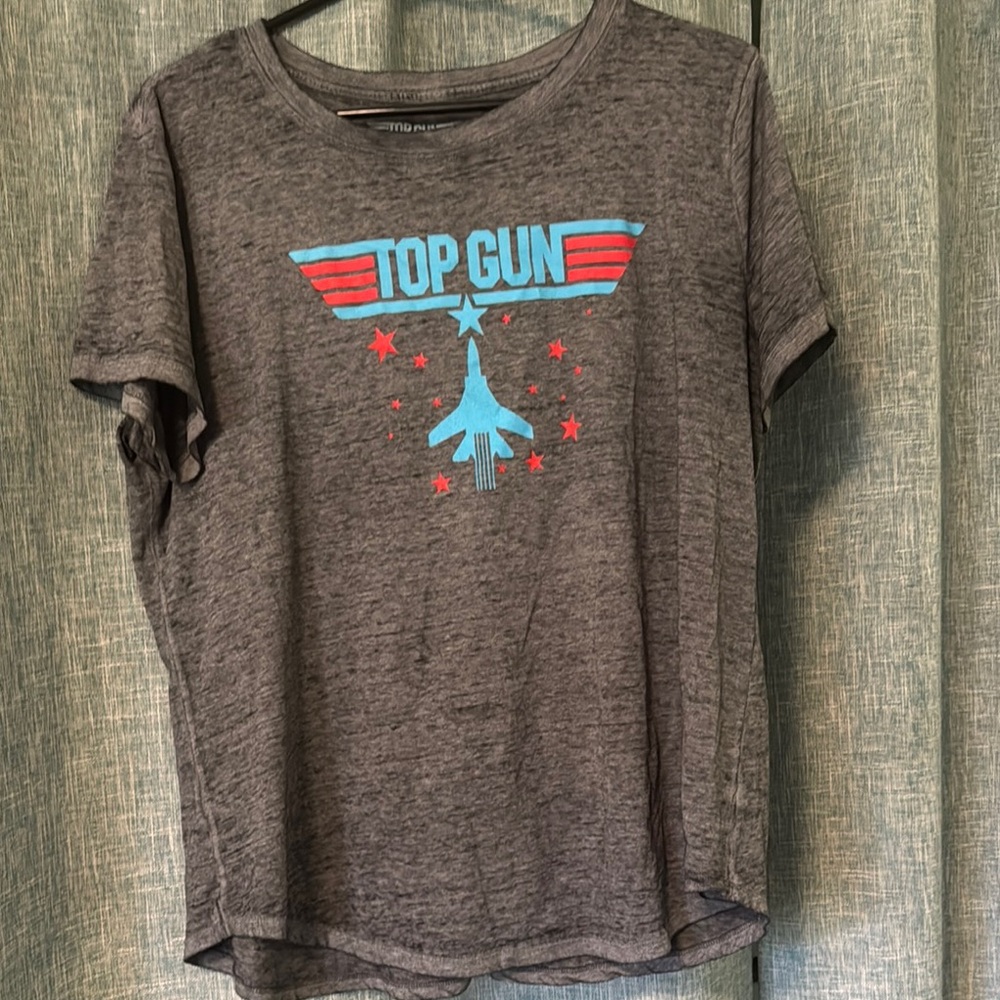Maurices Gray Top Gun Graphic Tee